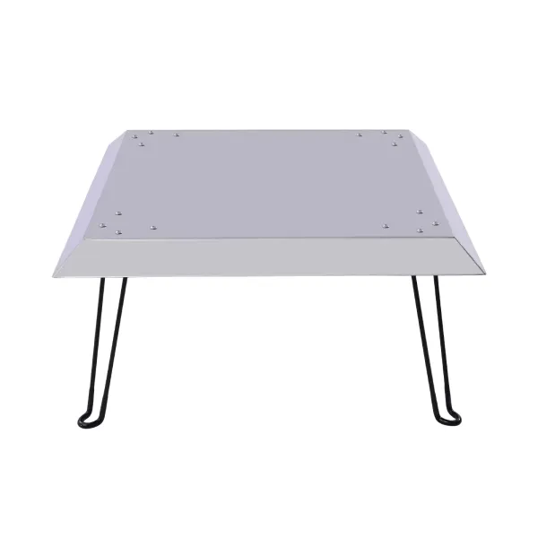 Cuencos de fuego para el jardín Accesorios para la hoguera,cubierta aislante cuadrada plegable para la hoguera con mango (63,5 x 63,5 x 30,5 cm)
