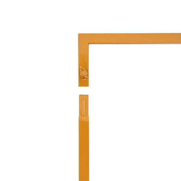 Arco puerta de fondo de hierro forjado accesorios decorativos cuadrados arco de flores 3 x 3 m estantería para flores para jardín oro