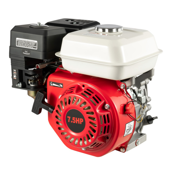 7,5 CV, 4 tiempos, 3,6 l, motor de gasolina, protección de baja aceite, arranque de retroceso de cilindro único refrigerado por aire