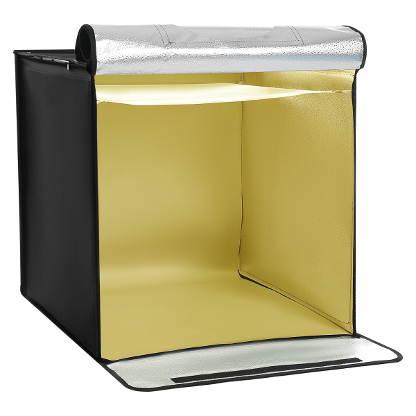 60*60*60cm Caja de luz fotográfica, estudio fotográfico portátil profesional, caja de tienda para fotografía, Negro
