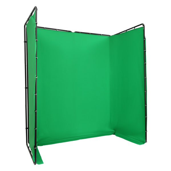 4*2.4m Soporte de fondo, soporte de fondo de fotografía, soporte de fondo de fotografía con tela verde