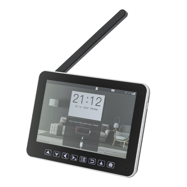 Videoportero con timbre, cámara con timbre con monitor de pantalla táctil de 7,12", videoportero con timbre 32GB