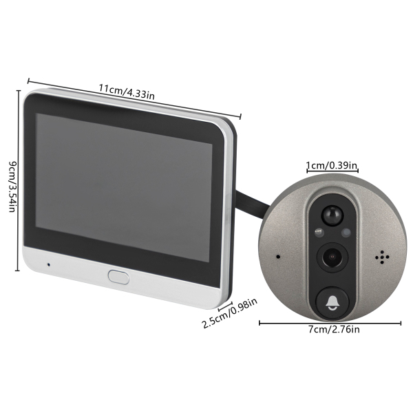 Sistema de timbre con vídeo inalámbrico intercomunicador con timbre con vídeo timbre con vídeo con visión nocturna