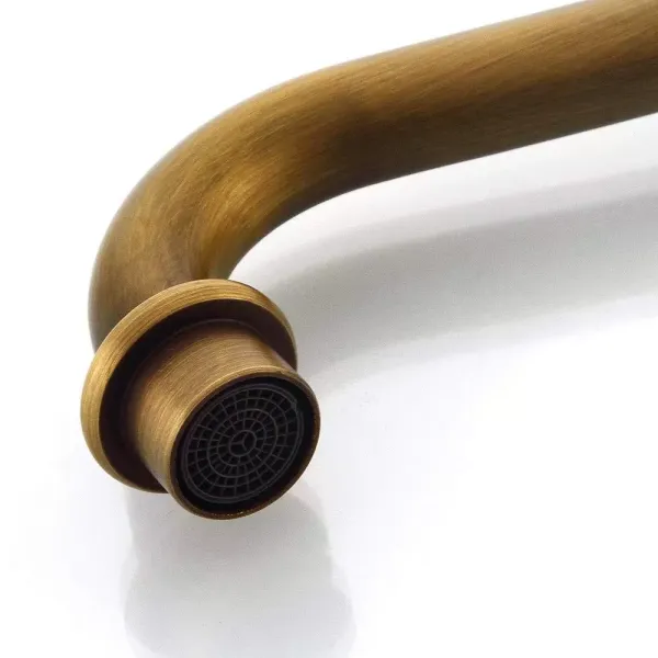 Grifo de una sola palanca, estilo retro, para lavabo, baño, cascada, grifo mezclador monomando, latón antiguo Grifo de una sola palanca, estilo retro, para lavabo, baño, cascada, grifo mezclador monomando, latón antiguo