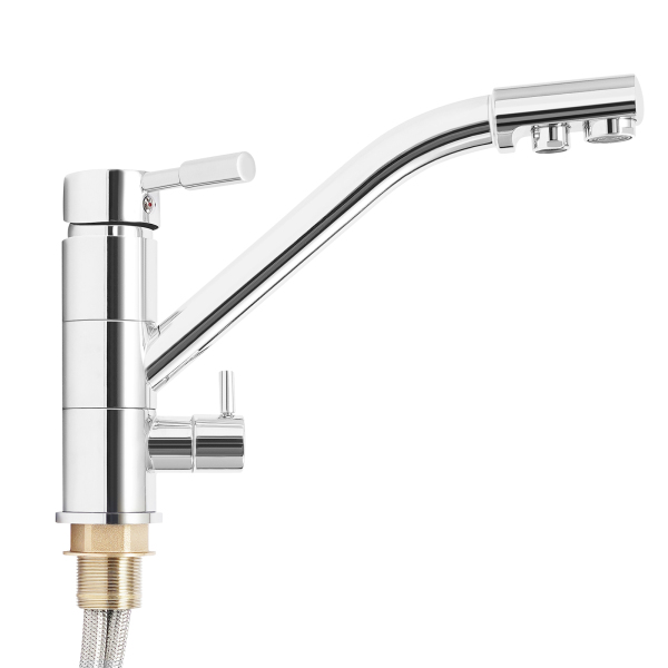 Grifo de filtro de agua de cocina 3 en 1, grifo de 3 vías, sistema de ósmosis, giratorio Grifo de filtro de agua de cocina 3 en 1, grifo de 3 vías, sistema de ósmosis, giratorio