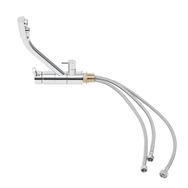 Grifo de filtro de agua de cocina 3 en 1, grifo de 3 vías, sistema de ósmosis, giratorio