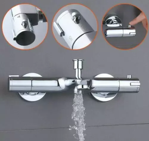 Grifo de bañera – Termostato para bañera con protección integrada contra quemaduras