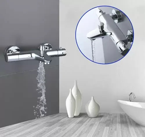 Grifo de bañera – Termostato para bañera con protección integrada contra quemaduras