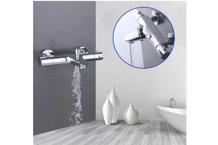 Grifo de bañera – Termostato para bañera con protección integrada contra quemaduras