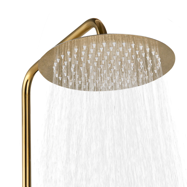 CNCEST Juego completo de ducha, color dorado, 20CM