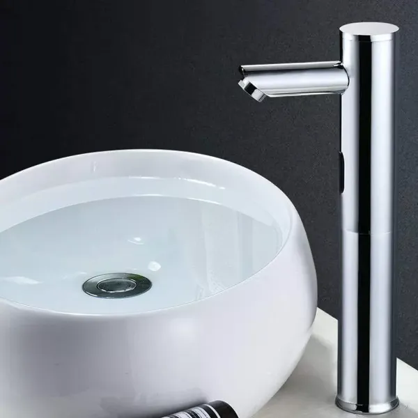 Grifo automático para baño, con sensor de infrarrojos, de latón, 32 cm