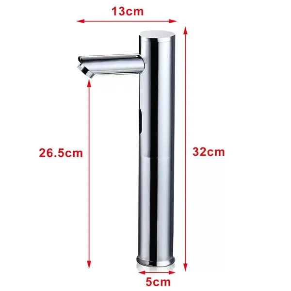 Grifo automático para baño, con sensor de infrarrojos, de latón, 32 cm