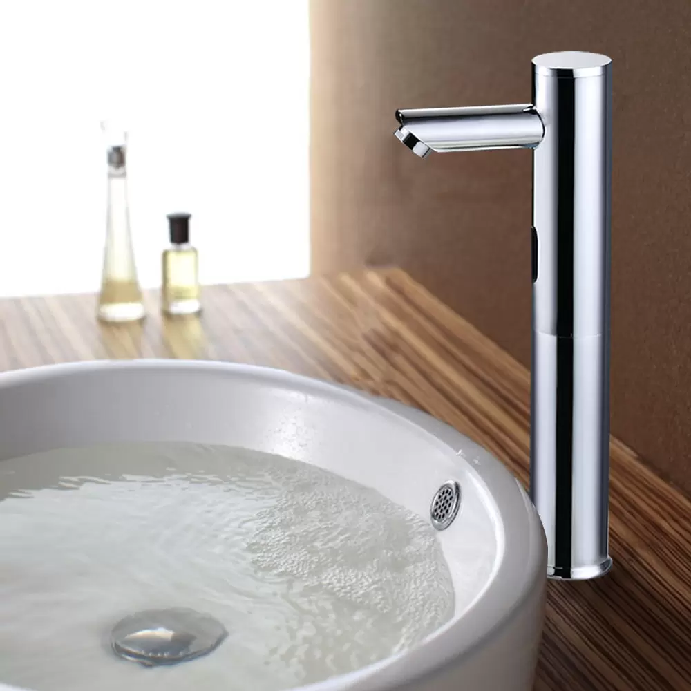 Grifo automático para baño, con sensor de infrarrojos, de latón, 32 cm