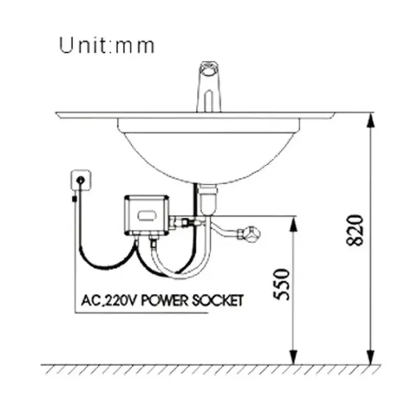 Grifo automático con sensor de infrarrojos, mezclador para fregadero de latón cromado Grifo automático con sensor de infrarrojos, mezclador para fregadero de latón cromado