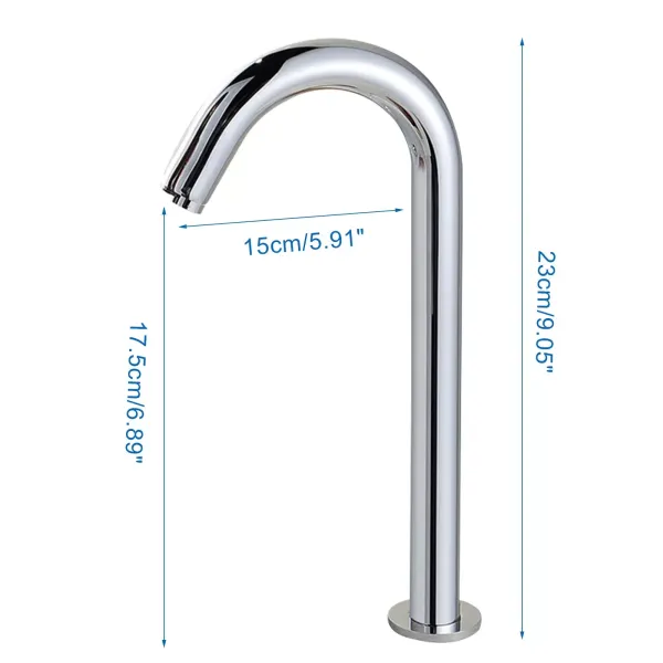 Grifo automático con sensor de infrarrojos, mezclador para fregadero de latón cromado Grifo automático con sensor de infrarrojos, mezclador para fregadero de latón cromado