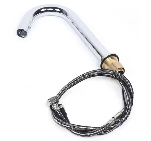 Grifo automático con sensor de infrarrojos, mezclador para fregadero de latón cromado