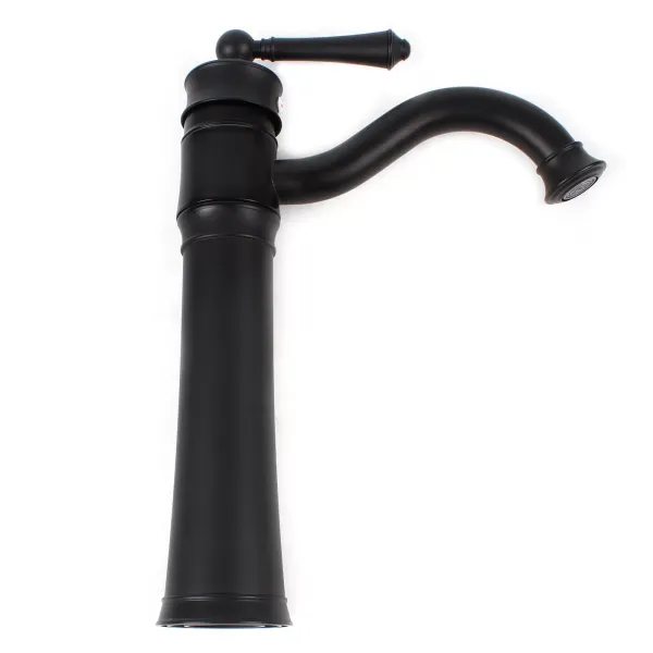 Grifo retro giratorio 360°, grifo de lavabo, negro, monomando, 34 cm de alto, grifo de baño, cocina Grifo retro giratorio 360°, grifo de lavabo, negro, monomando, 34 cm de alto, grifo de baño, cocina