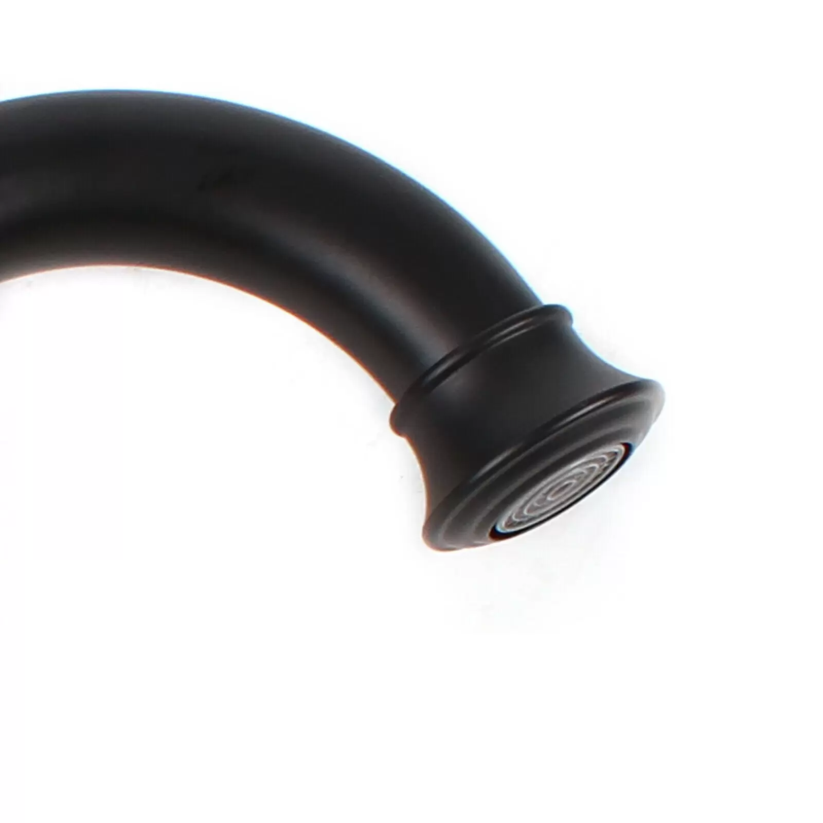 Grifo retro giratorio 360°, grifo de lavabo, negro, monomando, 34 cm de alto, grifo de baño, cocina