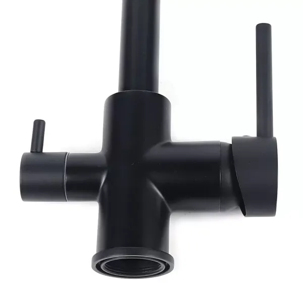 Grifo de Cocina Filtro de Agua 3 Vías Fregadero Mezclador 3/8 " Diseño Clásico Profesional Agua Fría Caliente