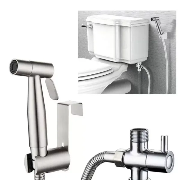 Ducha de mano de acero inoxidable 304, estilo bidé, pulverizador, grifo mezclador, cabezal Ducha de mano de acero inoxidable 304, estilo bidé, pulverizador, grifo mezclador, cabezal