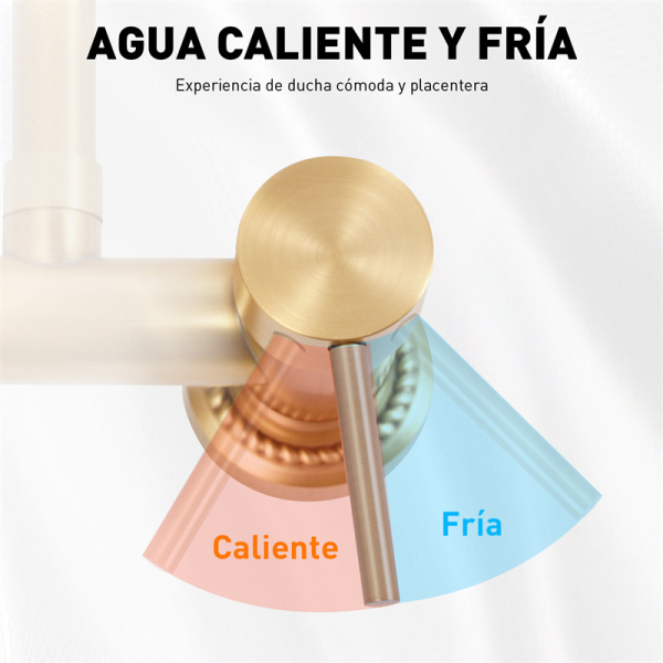 CNCEST Juego de ducha de bronce antiguo, para cuarto de baño, con ducha de lluvia redonda, cabezal de ducha y ducha de mano, ajustable CNCEST Juego de ducha de bronce antiguo, para cuarto de baño, con ducha de lluvia redonda, cabezal de ducha y ducha de mano, ajustable