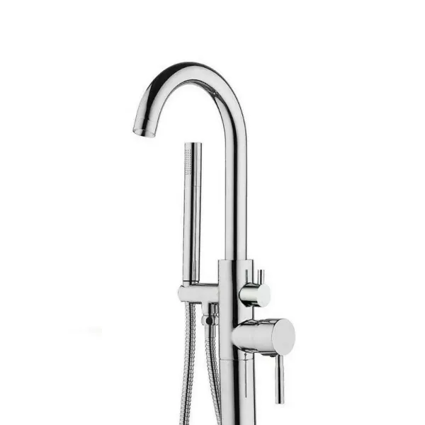 CNCEST Grifo de bañera independiente, grifo de baño, de plateado