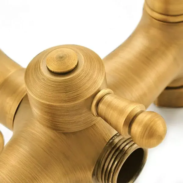 Grifo para bañera de hidromasaje, grifo de latón retro con ducha de mano, montaje en pared, grifos de ducha Grifo para bañera de hidromasaje, grifo de latón retro con ducha de mano, montaje en pared, grifos de ducha