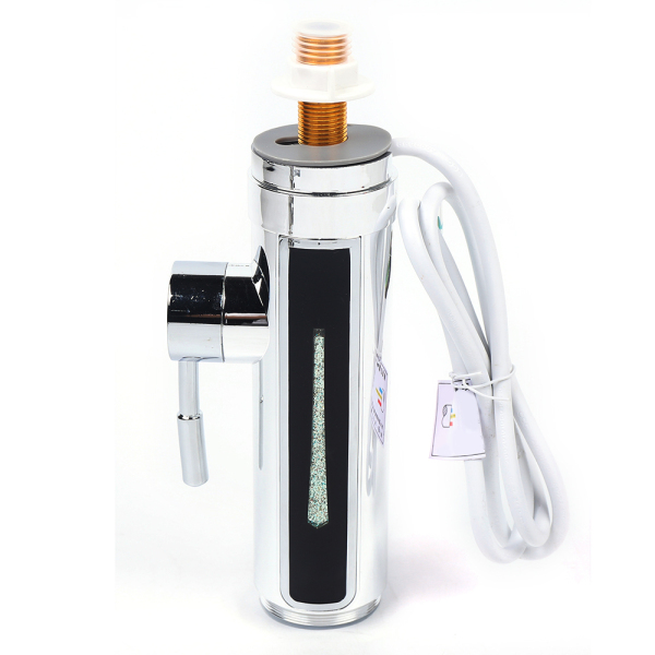 Calentador de agua eléctrico LED de 3300 W, giratorio 360°,grifo de cocina impermeable
