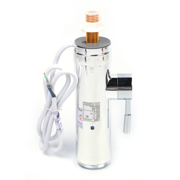 Calentador de agua eléctrico LED de 3300 W, giratorio 360°,grifo de cocina impermeable
