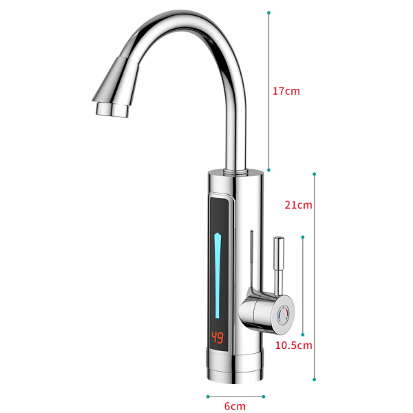 Calentador de agua eléctrico LED de 3300 W, giratorio 360°,grifo de cocina impermeable Calentador de agua eléctrico LED de 3300 W, giratorio 360°,grifo de cocina impermeable