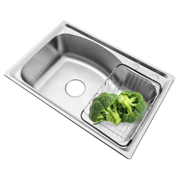 Fregadero de acero inoxidable con cesta de desagüe - fregadero de cocina de 65*44 armarios para cocina