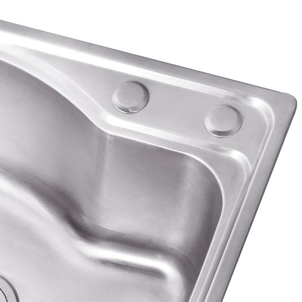 Fregadero de acero inoxidable con cesta de desagüe - fregadero de cocina de 65*44 armarios para cocina Fregadero de acero inoxidable con cesta de desagüe - fregadero de cocina de 65*44 armarios para cocina