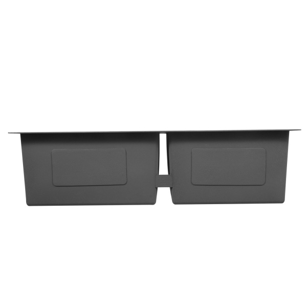 Fregadero doble de cocina de 78 x 43 x 21 cm, de acero inoxidable, con escurridor, de 2,5 mm de grosor de acero, fácil instalación, Plata