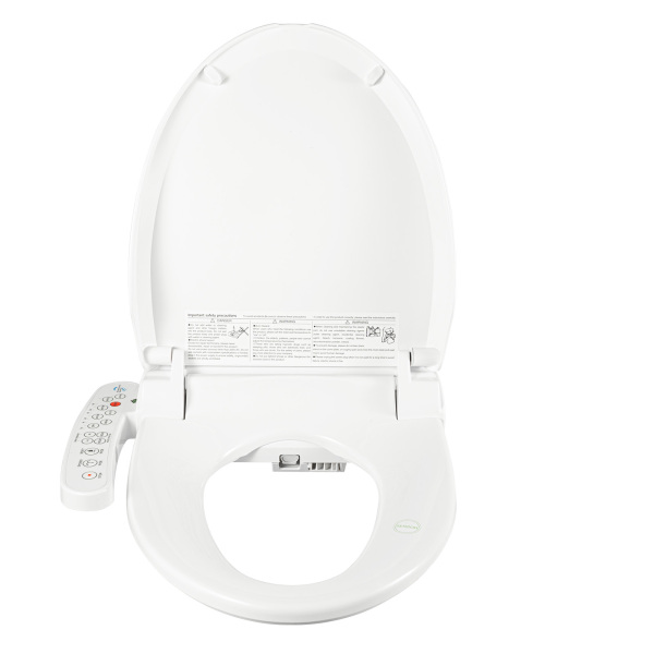 Asiento de inodoro de alta calidad, con forma de D, antibacteriano, asiento eléctrico curvado Asiento de inodoro de alta calidad, con forma de D, antibacteriano, asiento eléctrico curvado
