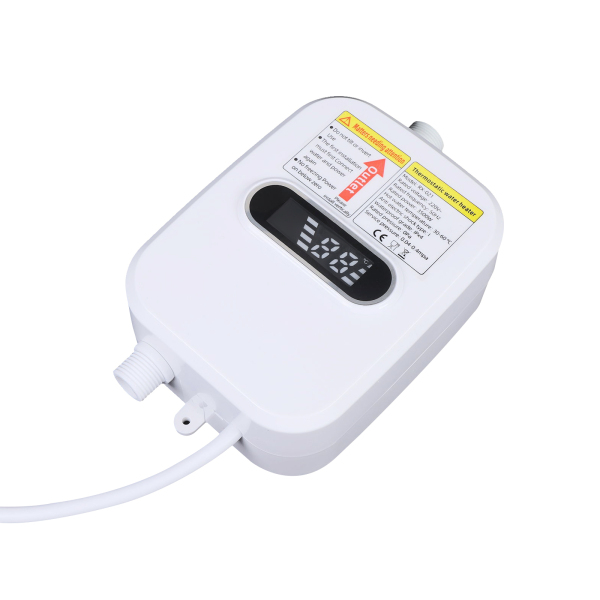 Mini calentador de agua instantáneo eléctrico de 3500 W, sin presión, con protección contra fugas, listo para enchufar, 220 V, 55 ℃