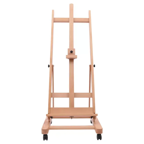 Caballete de estilo francés pequeño de 48 pulgadas con caja de dibujo de estudio y campo, inclinable