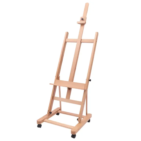 Caballete de estilo francés pequeño de 48 pulgadas con caja de dibujo de estudio y campo, inclinable