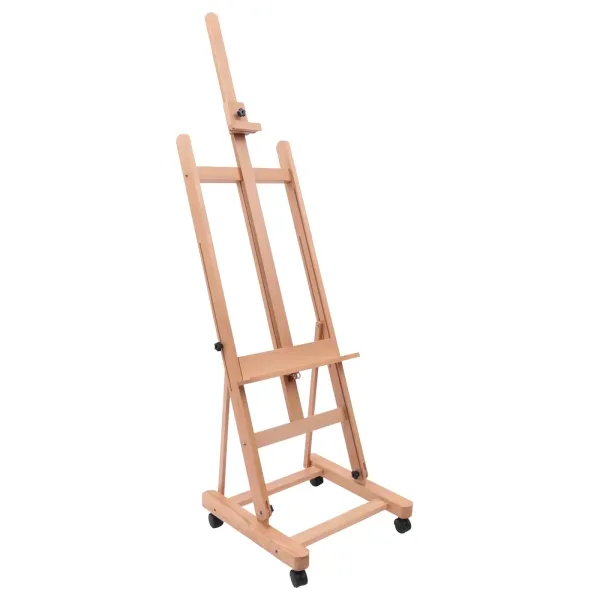 Caballete de estilo francés pequeño de 48 pulgadas con caja de dibujo de estudio y campo, inclinable