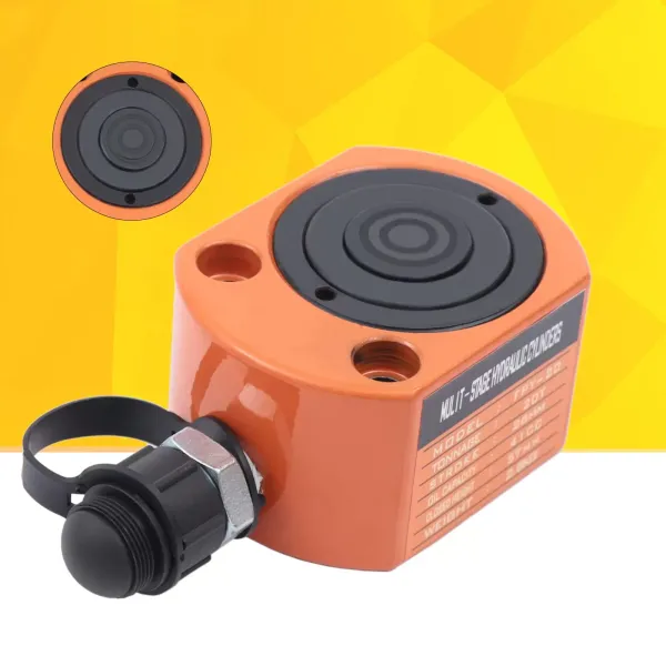Cilindro hidráulico 20T Mini hidráulico Ram Multi-Acting Cilindro de elevación de perfil bajo 26 mm 1,02