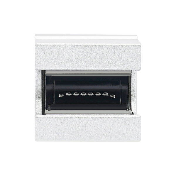 Riel lineal SBR16 1200 mm 2 piezas guía lineal plateada con 4 bloques de rodamientos SBR16UU Riel inoxidable