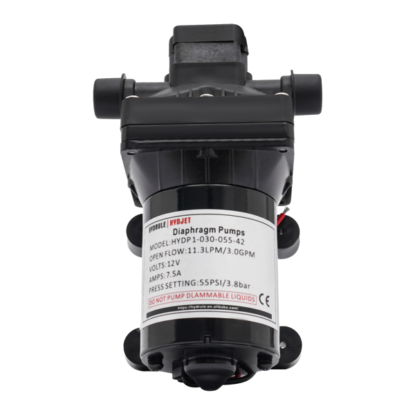Bomba de diafragma de 12 V autocebante, bomba de pulverización eléctrica 55 psi, 3 GPM, 11,3 L/min, bomba de succión Bomba de diafragma de 12 V autocebante, bomba de pulverización eléctrica 55 psi, 3 GPM, 11,3 L/min, bomba de succión