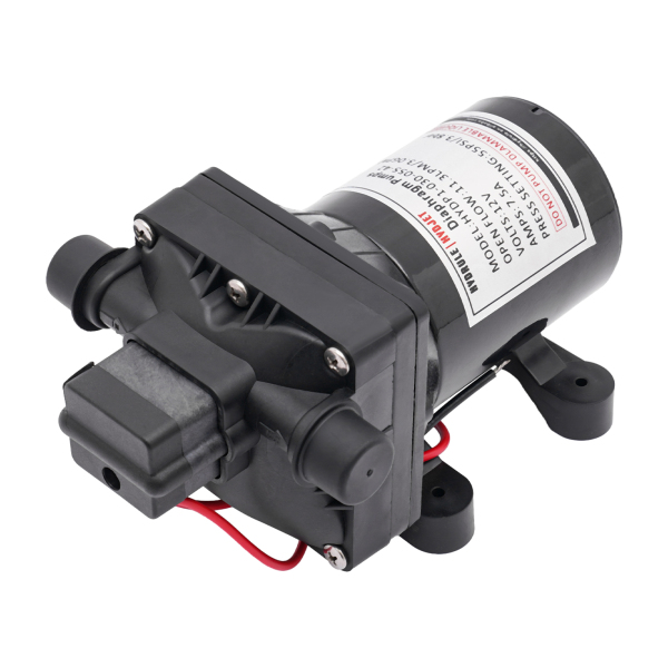 Bomba de diafragma de 12 V autocebante, bomba de pulverización eléctrica 55 psi, 3 GPM, 11,3 L/min, bomba de succión