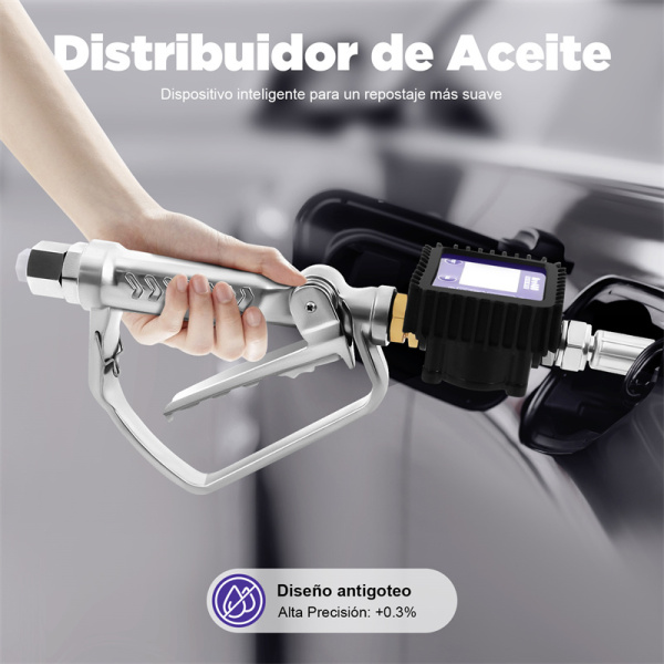 Pistola de aceite electrónica de combustible diésel boquillas digitales cuantitativas pistola medidora de aceite