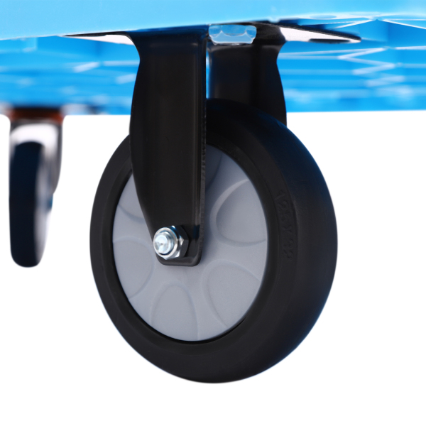 Carro de mano plegable, carro de mano plegable, plegable para ahorrar espacio, Azul, 400kg