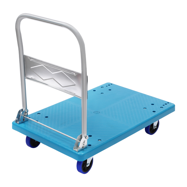 Carro de mano plegable, carro de mano plegable, plegable para ahorrar espacio, Azul, 300kg