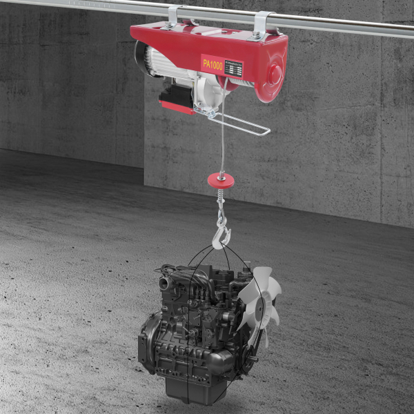Polipasto eléctrico de cable de acero de 1000 kg y 12 m con control remoto inalámbrico, polipasto eléctrico de control inalámbrico, polipasto eléctrico de doble eslinga Polipasto eléctrico de cable de acero de 1000 kg y 12 m con control remoto inalámbrico, polipasto eléctrico de control inalámbrico, polipasto eléctrico de doble eslinga