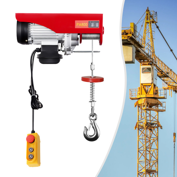 Cabrestante eléctrico de 800 kg, con función de frenado automático, con mando a distancia por cable, de emergencia Cabrestante eléctrico de 800 kg, con función de frenado automático, con mando a distancia por cable, de emergencia