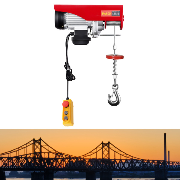 Cabrestante eléctrico de 800 kg, con función de frenado automático, con mando a distancia por cable, de emergencia Cabrestante eléctrico de 800 kg, con función de frenado automático, con mando a distancia por cable, de emergencia