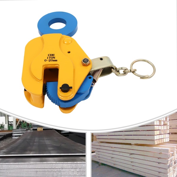 Pinza elevadora vertical de chapas, Pinza para chapas de alta resistencia, Capacidad de carga 1T/ 2204.62 lbs