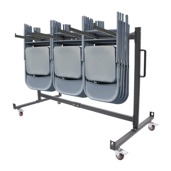 Carro para mesa y silla plegables, estructura de silla plegable, estructura de silla con 4 ruedas, 85,3 x 180,6 x 113,5 cm Carro para mesa y silla plegables, estructura de silla plegable, estructura de silla con 4 ruedas, 85,3 x 180,6 x 113,5 cm